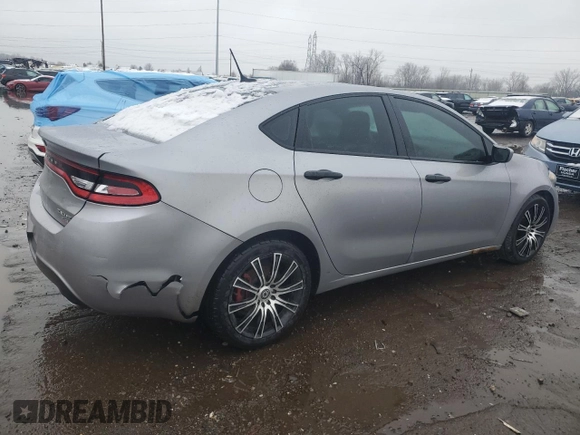 2014 Dodge Dart SXT with VIN 1C3CDFBB1ED693104, listed as a Copart auction lot 52308985 with 168,018 mi miles and Clean Title. Bid and sale history available at carsss.com. Image 3.
