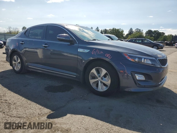 2015 Kia Optima Hybrid with VIN KNAGM4AD8F5084301, listed as a Copart auction lot 69956994 with 92,468 mi miles and Salvage Title. Bid and sale history available at carsss.com. Image 4.