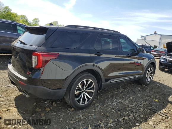 2020 Ford Explorer ST with VIN 1FM5K8GC4LGB19224, listed as a Copart auction lot 54730705 with Not Provided miles and Salvage Title. Bid and sale history available at DreamBid. Image 3.