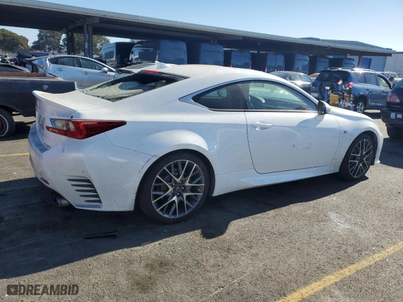 2015 Lexus RC 350 with VIN JTHHE5BC8F5008074, listed as a Copart auction lot 76580524 with 149,759 mi miles and Salvage Title. Bid and sale history available at carsss.com. Image 3.