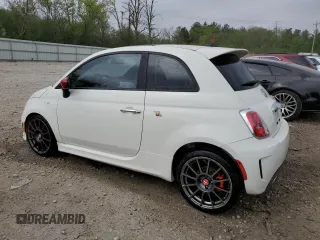 2013 FIAT 500 Abarth with VIN 3C3CFFFH4DT623100, listed as a Copart auction lot 56852725 with 109,387 mi miles and Non repairable. Bid and sale history available at DreamBid. Image 2.