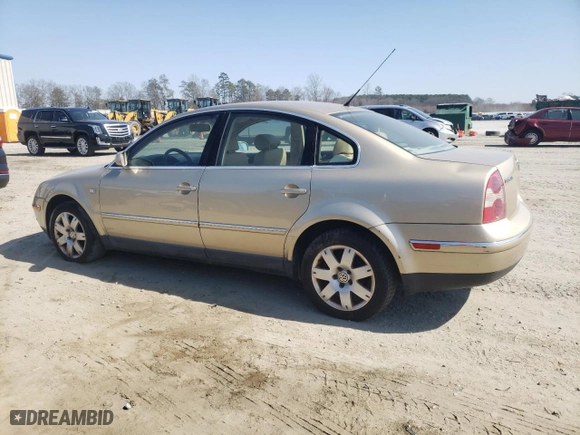2003 Volkswagen Passat GLX with VIN WVWRH63B73P038515, listed as a Copart auction lot 41373555 with 145,012 mi miles and Salvage Title. Bid and sale history available at carsss.com. Image 2.