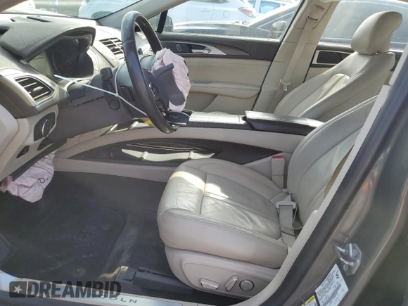 2017 Lincoln MKZ Select with VIN 3LN6L5C99HR604081, listed as a Copart auction lot 53039045 with Not Provided miles and Salvage Title. Bid and sale history available at carsss.com. Image 7.