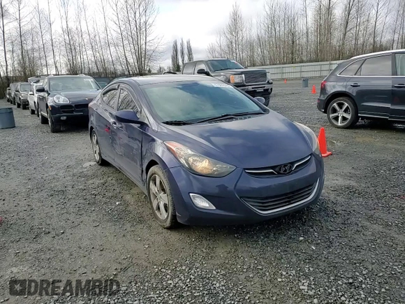 2013 Hyundai Elantra GLS with VIN 5NPDH4AE3DH275138, listed as a Copart auction lot 47889945 with 174,925 mi miles and Salvage title. Bid and sale history available at DreamBid. Image 11.