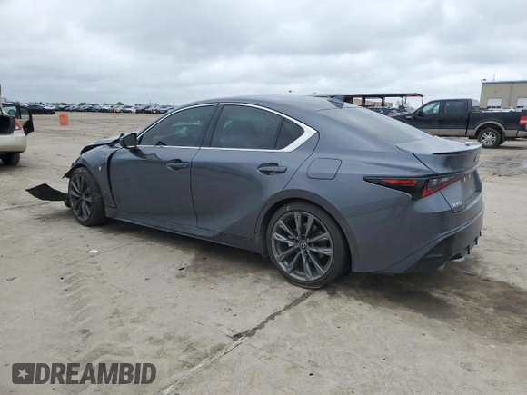 2023 Lexus IS 350 F Sport with VIN JTHGZ1B23P5068846, listed as a Copart auction lot 51160415 with 10,279 mi miles and Salvage title. Bid and sale history available at DreamBid. Image 2.