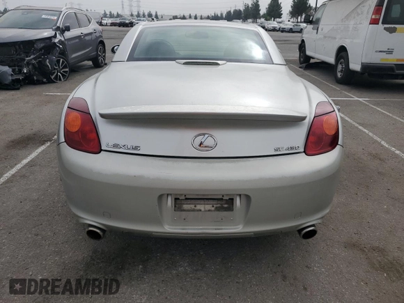 2003 Lexus SC with VIN JTHFN48Y030043608, listed as a Copart auction lot 76391144 with 245,943 mi miles and Salvage Title. Bid and sale history available at carsss.com. Image 6.