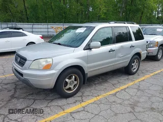 2004 Honda Pilot EX z VIN 2HKYF18524H542877, wystawiony jako IAAI lot #42340950 z przebiegiem 254 786 mil mil oraz . Historia ofert i sprzedaży dostępna na DreamBid. Obrazek 2.