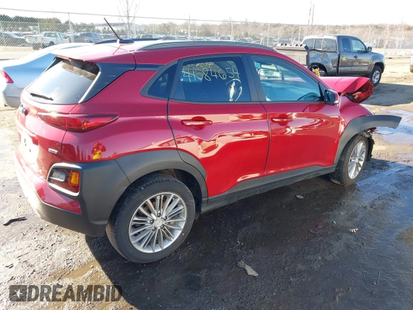 2020 Hyundai Kona SEL with VIN KM8K2CAA8LU528292, listed as a IAAI auction lot 41584654 with 57,857 mi miles. Bid and sale history available at carsss.com. Image 4.