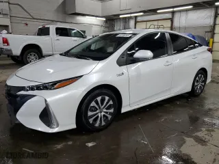 2021 Toyota Prius Prime LE with VIN JTDKAMFP3M3172268, listed as a Copart auction lot 46338295 with 24,100 mi miles and Salvage Title. Bid and sale history available at carsss.com. Image 1.