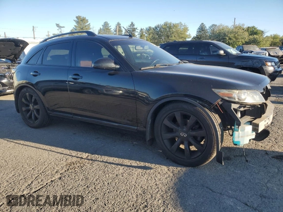 2006 Infiniti FX with VIN JNRAS08W16X207472, listed as a Copart auction lot 73719984 with 93,532 mi miles and Salvage Title. Bid and sale history available at DreamBid. Image 4.