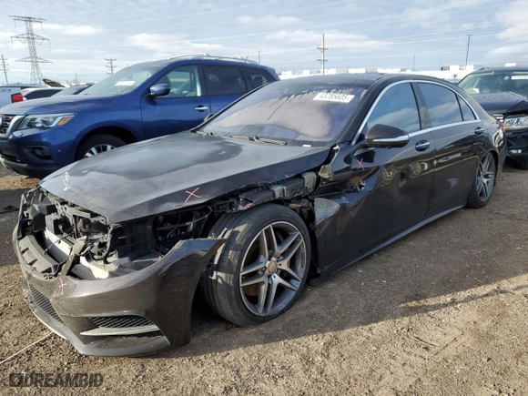 2016 Mercedes-Benz S-Class S 550 with VIN WDDUG8FB4GA229988, listed as a Copart auction lot 43285605 with 78,157 mi miles and Salvage Title. Bid and sale history available at carsss.com. Image 1.