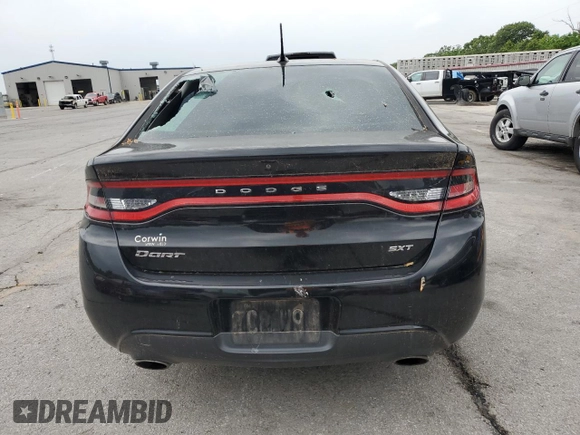 2013 Dodge Dart SXT with VIN 1C3CDFBA0DD289443, listed as a Copart auction lot 57347065 with 193,352 mi miles and Salvage title. Bid and sale history available at DreamBid. Image 6.