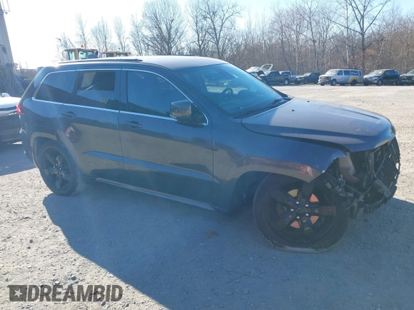 2015 Jeep Grand Cherokee Overland with VIN 1C4RJFCGXFC215750, listed as a IAAI auction lot 40795135 with 89,110 mi miles and . Bid and sale history available at DreamBid. Image 1.