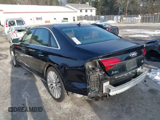 2015 Audi A8 L 4.0T with VIN WAU32AFD0FN035282, listed as a IAAI auction lot 41515136 with 76,518 mi miles. Bid and sale history available at carsss.com. Image 14.