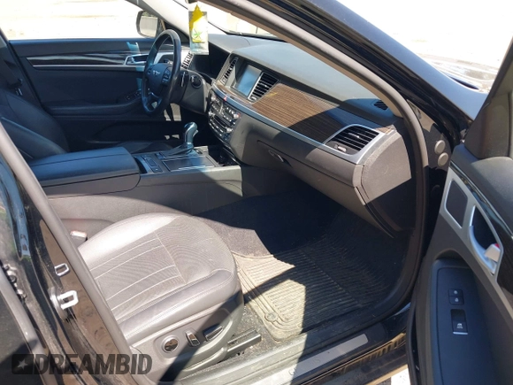 2015 Hyundai Genesis 3.8L with VIN KMHGN4JE7FU071677, listed as a IAAI auction lot 42068198 with 144,271 mi miles. Bid and sale history available at carsss.com. Image 5.