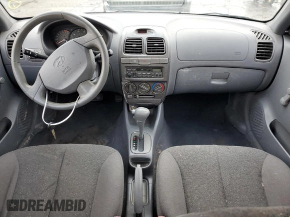 2002 Hyundai Accent GL with VIN KMHCG45C72U269610, listed as a Copart auction lot 80362953 with 89,481 mi miles and Salvage Title. Bid and sale history available at carsss.com. Image 8.