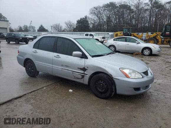 2005 Mitsubishi Lancer ES z VIN JA3AJ26E05U003642, wystawiony jako Copart lot #44577815 z przebiegiem 181 248 mil mil oraz Czysty tytuł • Clean title. Historia ofert i sprzedaży dostępna na DreamBid. Obrazek 4.