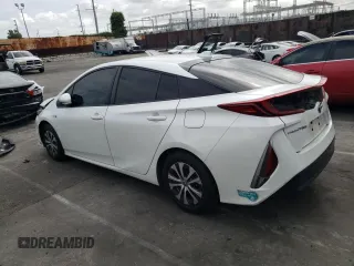2021 Toyota Prius LE with VIN JTDKAMFP4M3192707, listed as a Copart auction lot 55993185 with 44,909 mi miles and Salvage Title. Bid and sale history available at DreamBid. Image 2.