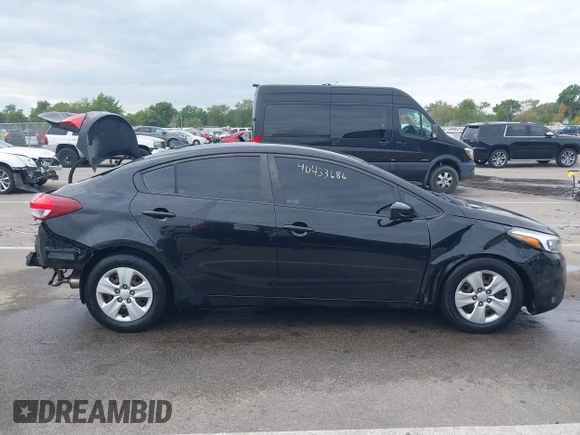2017 Kia Forte LX with VIN 3KPFK4A70HE099395, listed as a IAAI auction lot 40433686 with 120,337 mi miles. Bid and sale history available at carsss.com. Image 14.