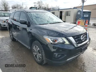 2017 Nissan Pathfinder SV with VIN 5N1DR2MM0HC666345, listed as a Copart auction lot 89054365 with 169,517 mi miles and Salvage title. Bid and sale history available at DreamBid. Image 4.