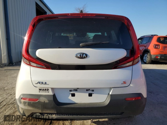 2020 Kia Soul S with VIN KNDJ23AUXL7057528, listed as a Copart auction lot 50912615 with 85,037 mi miles and Salvage Title. Bid and sale history available at carsss.com. Image 6.