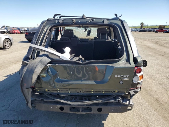 2006 Land Rover Range Rover Sport HSE with VIN SALSF25496A940291, listed as a Copart auction lot 47603825 with 0 mi miles and Salvage Title. Bid and sale history available at carsss.com. Image 6.
