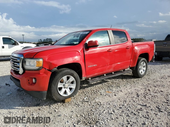 2015 GMC Canyon 2WD SLE with VIN 1GTG5BE32F1137751, listed as a Copart auction lot 86610814 with 163,444 mi miles and Salvage Title. Bid and sale history available at carsss.com. Image 1.