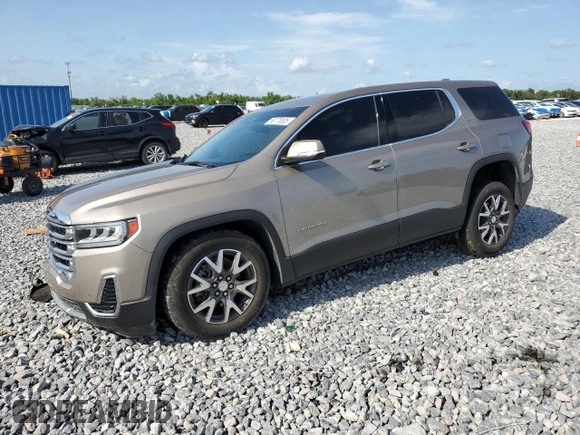 2023 GMC Acadia SLE with VIN 1GKKNKL4XPZ193191, listed as a Copart auction lot 58770835 with 34,832 mi miles and Salvage title. Bid and sale history available at DreamBid. Image 1.