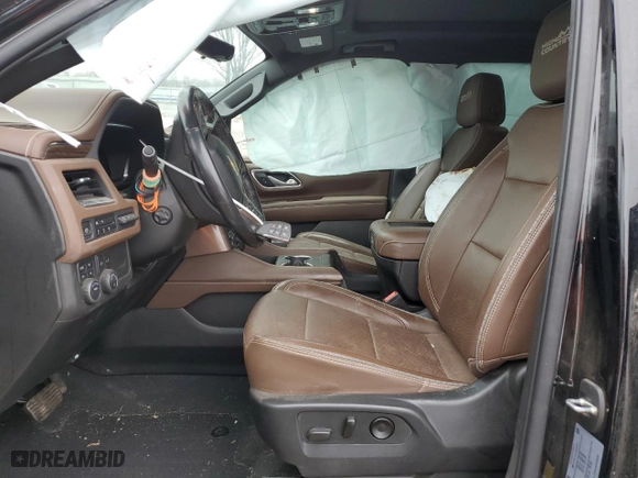 2022 Chevrolet Tahoe High Country with VIN 1GNSKTKL5NR161434, listed as a Copart auction lot 39788164 with 46,137 mi miles and Salvage Title. Bid and sale history available at carsss.com. Image 7.