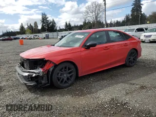 2024 Honda Civic Sedan Sport with VIN 2HGFE2F58RH591263, listed as a Copart auction lot 52949745 with 18,625 mi miles and Salvage Title. Bid and sale history available at carsss.com. Image 1.