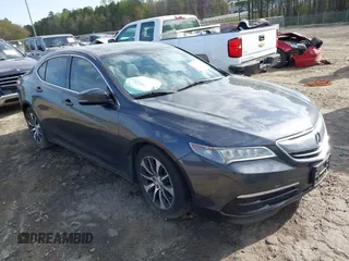 2015 Acura TLX with VIN 19UUB1F34FA024888, listed as a IAAI auction lot 41904887 with 72,112 mi miles. Bid and sale history available at carsss.com. Image 1.