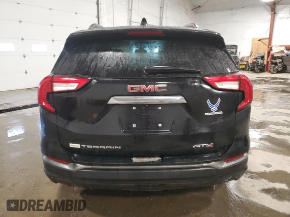 2022 GMC Terrain AT4 with VIN 3GKALYEV1NL231986, listed as a Copart auction lot 45867305 with 29,746 mi miles and Salvage Title. Bid and sale history available at DreamBid. Image 6.