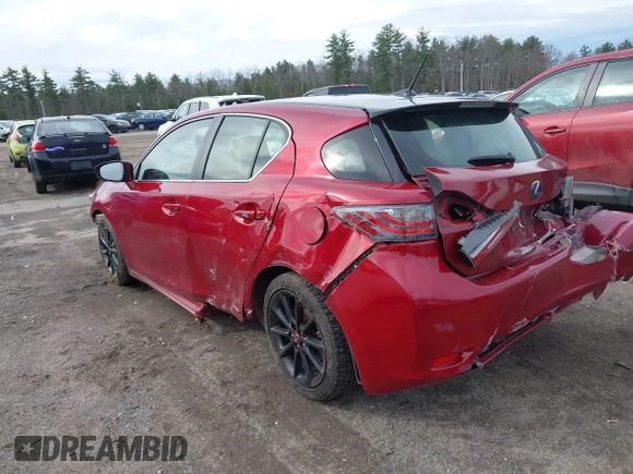 2012 Lexus CT 200h with VIN JTHKD5BH3C2117141, listed as a IAAI auction lot 41945848 with 100,299 mi miles and . Bid and sale history available at DreamBid. Image 3.