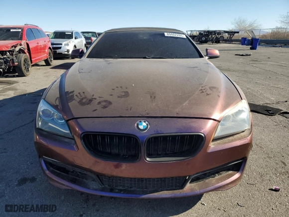2012 BMW 6 Series 650i with VIN WBALZ3C50CC397706, listed as a Copart auction lot 89402265 with 92,186 mi miles and Salvage Title. Bid and sale history available at carsss.com. Image 5.