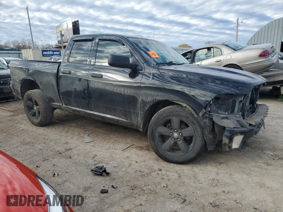 2013 Ram 1500 Express with VIN 1C6RR6FTXDS716567, listed as a Copart auction lot 80536984 with 154,980 mi miles and Salvage title. Bid and sale history available at DreamBid. Image 4.