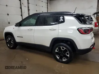2018 Jeep Compass Trailhawk with VIN 3C4NJDDBXJT255622, listed as a Copart auction lot 85917244 with 73,388 mi miles and Clean Title. Bid and sale history available at carsss.com. Image 2.