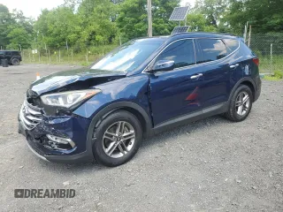 2018 Hyundai Santa Fe 2.4L with VIN 5XYZUDLB6JG518271, listed as a Copart auction lot 63438365 with 90,565 mi miles and Salvage title. Bid and sale history available at DreamBid. Image 1.