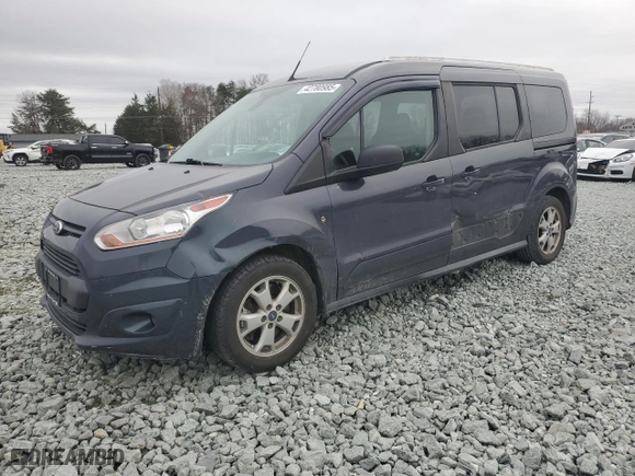 2014 Ford Transit Connect Wagon XLT with VIN NM0GS9F75E1138097, listed as a Copart auction lot 42780985 with 165,432 mi miles and Salvage Title. Bid and sale history available at carsss.com. Image 1.