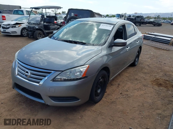 2014 Nissan Sentra S with VIN 3N1AB7AP3EY220784, listed as a IAAI auction lot 42220590 with 148,510 mi miles and . Bid and sale history available at DreamBid. Image 2.