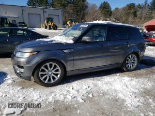 2016 Land Rover Range Rover Sport V6 HSE with VIN SALWR2VF0GA637203, listed as a Copart auction lot 45845495 with 129,923 mi miles and Clean Title. Bid and sale history available at carsss.com. Image 1.