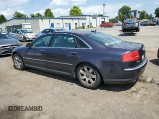 2005 Audi A8 with VIN WAUML44E75N002924, listed as a Copart auction lot 65384645 with Not provided miles and Salvage title. Bid and sale history available at DreamBid. Image 2.