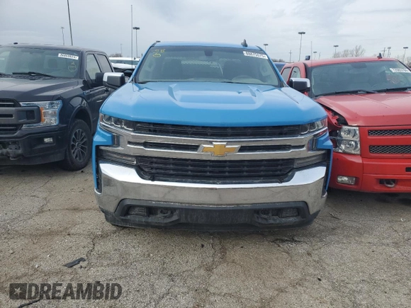 2021 Chevrolet Silverado 1500 LT with VIN 1GCRYDED2MZ159610, listed as a Copart auction lot 88875575 with 96,643 mi miles and Salvage Title. Bid and sale history available at DreamBid. Image 5.