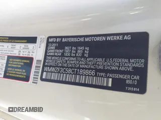 2012 MINI Clubman z VIN WMWZF3C58CT189866, wystawiony jako IAAI lot #41637796 z przebiegiem 97 073 mil mil oraz . Historia ofert i sprzedaży dostępna na DreamBid. Obrazek 9.
