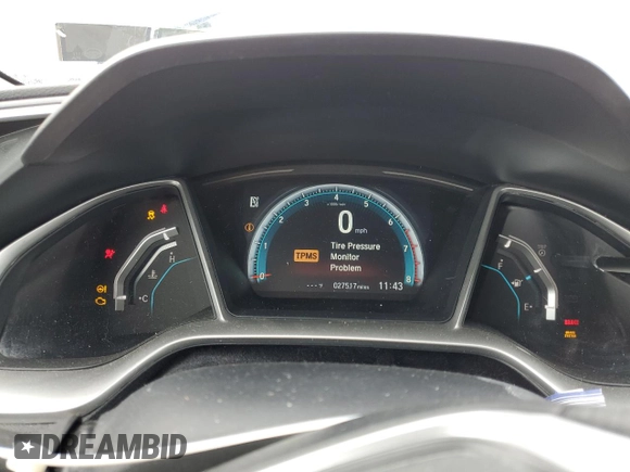2017 Honda Civic Sedan EX-T with VIN 19XFC1F37HE201311, listed as a Copart auction lot 45459485 with 27,517 mi miles and Salvage Title. Bid and sale history available at carsss.com. Image 9.