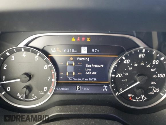 2021 Nissan Titan SV with VIN 1N6AA1FB0MN517885, listed as a Copart auction lot 77046004 with 52,284 mi miles and Salvage title. Bid and sale history available at DreamBid. Image 9.