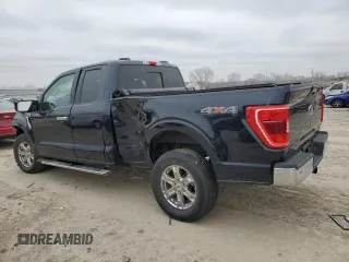 2021 Ford F-150 XL with VIN 1FTEX1EP2MFC25567, listed as a Copart auction lot 44474135 with 27,863 mi miles and Salvage title. Bid and sale history available at DreamBid. Image 2.