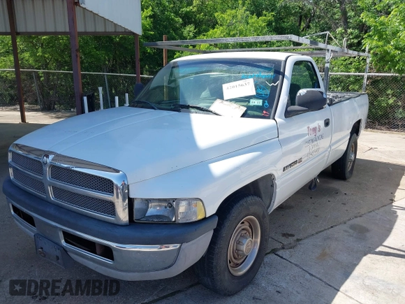 1999 Dodge Ram 2500 with VIN 3B7KC26Z0XM582397, listed as a IAAI auction lot 42015637 with 188,837 mi miles. Bid and sale history available at carsss.com. Image 2.