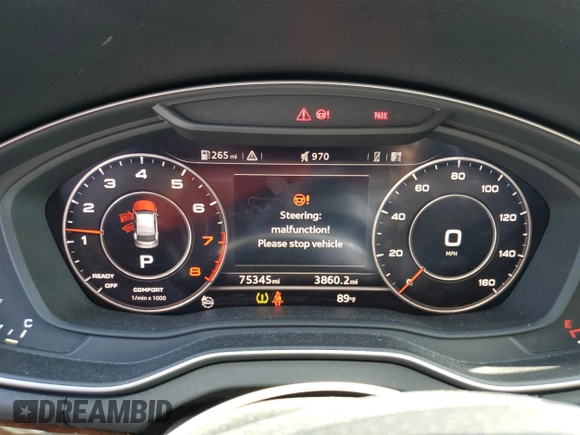 2018 Audi Q5 Premium Plus z VIN WA1BNAFY0J2017376, wystawiony jako Copart lot #58340795 z przebiegiem 75 345 mil mil oraz Szkoda całkowita • Salvage title. Historia ofert i sprzedaży dostępna na DreamBid. Obrazek 9.