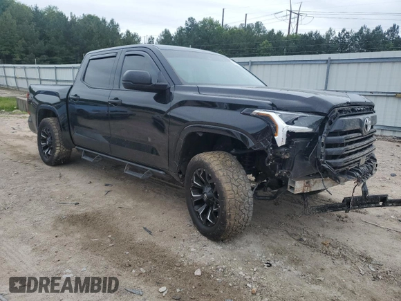 2022 Toyota Tundra SR with VIN 5TFKB5AB5NX019030, listed as a Copart auction lot 58558255 with 44,972 mi miles and Salvage title. Bid and sale history available at DreamBid. Image 4.