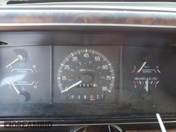 1990 Ford F-150 "S" with VIN 1FTDF15Y7LNB52515, listed as a Copart auction lot 83829724 with 966,652 mi miles and Salvage Title. Bid and sale history available at carsss.com. Image 9.